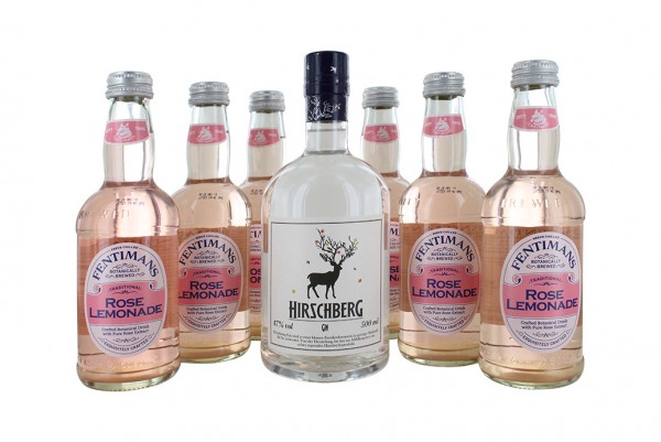 Hirschberg 0,5L + 6x Fentimans Rose Lemonade 0,275L